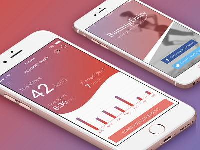 Fitness App Dashboard & Login