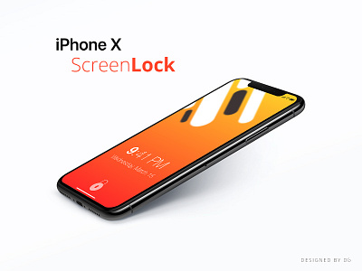 iPhone X Screen Lock color ios iphone iphonex mobile orange screen yellow