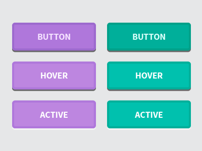 Button States active button button states buttons flat buttons hover button
