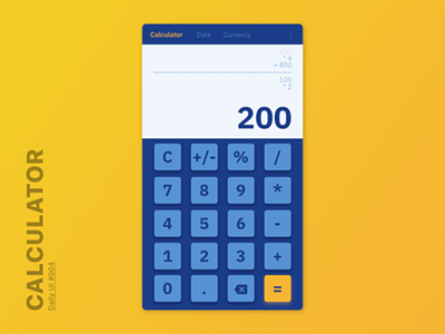 Calculator - Daily UI - #004 calculator daily ui daily ui 004 ui