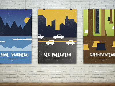 Earth Savvy Posters awareness environmental illustration posters rough rugged