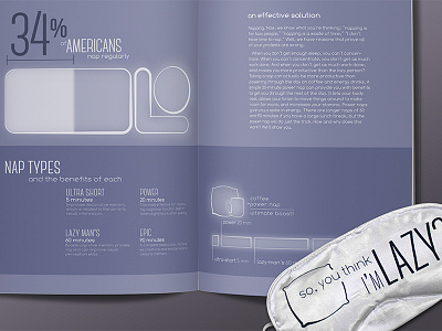 Nap Infographic Magazine infographic magazine napping sleep sleeping mask spread