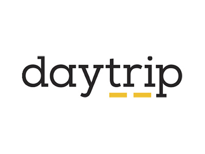 Daytrip Logo branding destination font graphic design leisure logo lowercase planning slab serif street travel trip