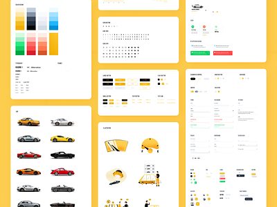 tmrw.car - UI Style Guide Freebie automobile buy car component dealer element figma free freebie market marketplace new car sell sketch styleguide symbol system trader used car vehicle