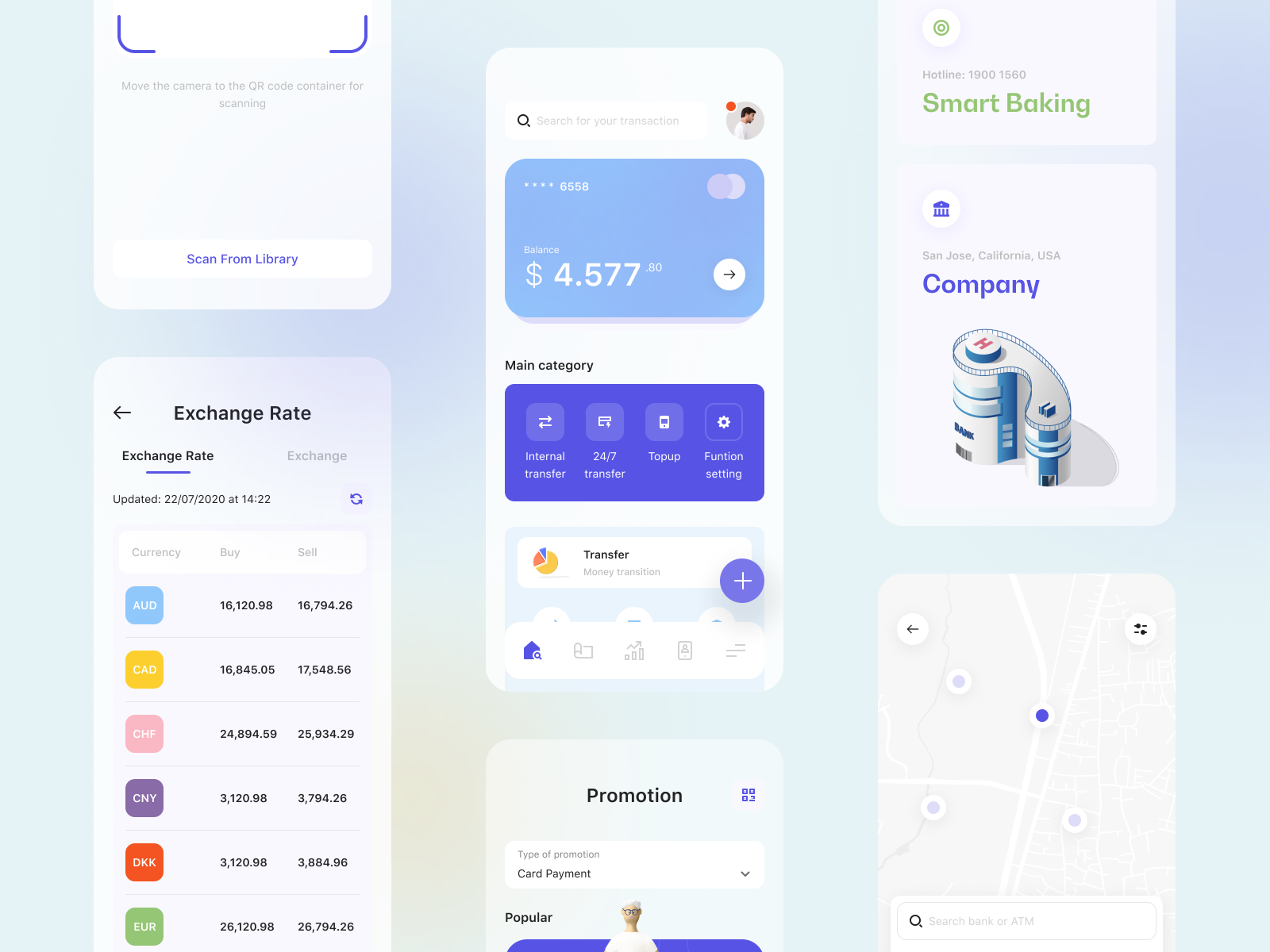 Smart Banking Concept App by tmrw. on Dribbble