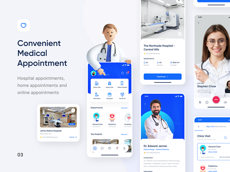 Medilab - Super Medical App UI Kit by tmrw. on Dribbble