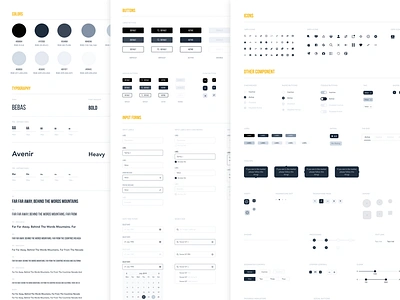 1st Wireframe Styleguide - Freebie design designsystem direction figma freebie styleguide ui uidesign