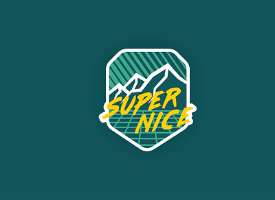 SuperNice Patch branding design icon identity illustration illustrator logo minimal patch typography vector