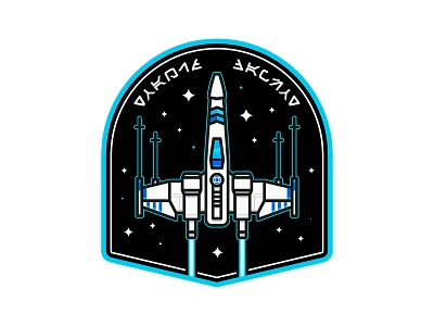 Star Wars - X Wing design design art flat design graphic design illustration illustration art illustrator luke skywalker patch design pins spaceship star wars star wars art starfighter sticker design stickers vector vector art vector illustration x wing