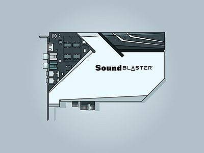 Sound Blaster AE-9 adobe illustrator design design art flat design graphic design hardware illustration illustration art pc gaming sound design sticker design sticker mule stickers vector vector illustration vectorart