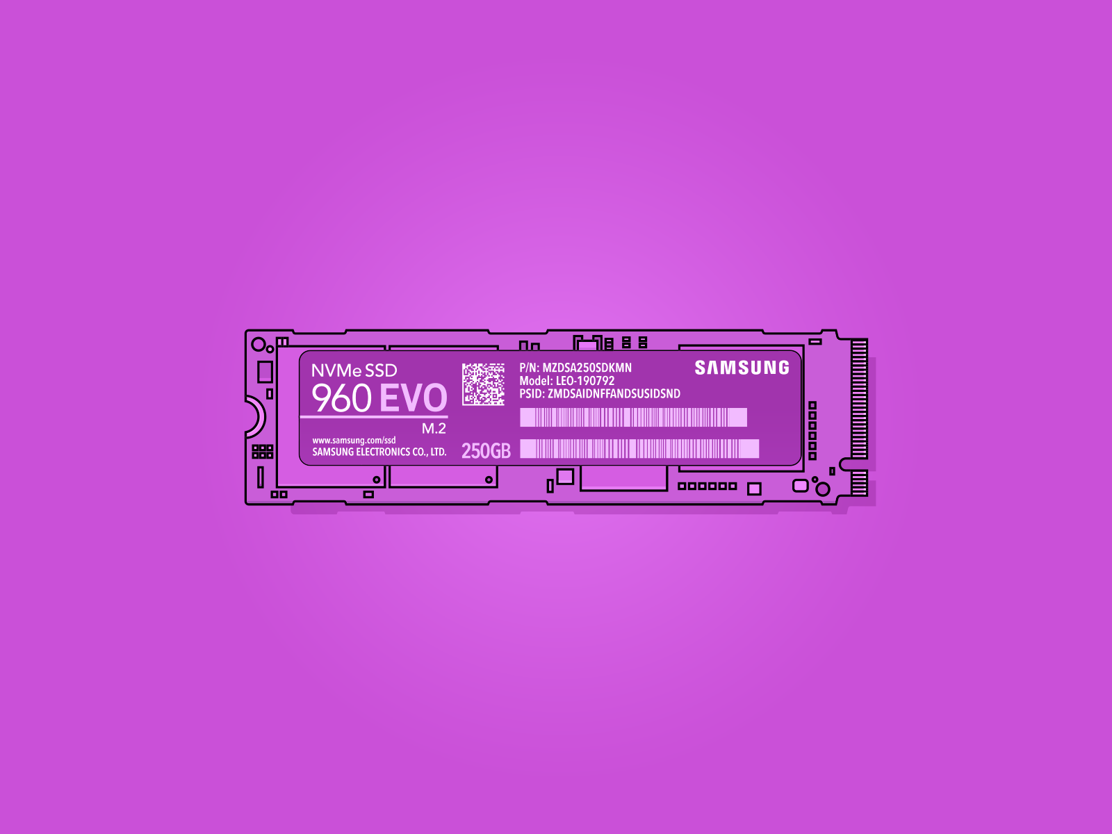 Samsung 960 EVO NVMe SSD by Leo Lutia on Dribbble