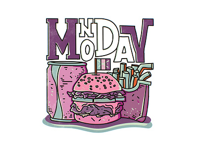 Monday - Sticker design graphic design illustration illustration art procreate