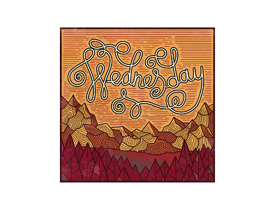 Wednesday - Sticker design flat design graphic design illustration illustration art procreate vector vintage art