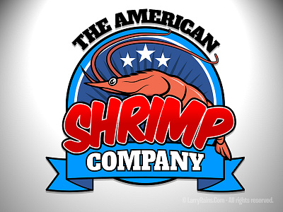 Shrimp Logo branding illustration logo