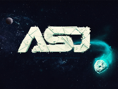 Amazing Space Journey 3d amazing brand commet journey logo planets space type typography universe