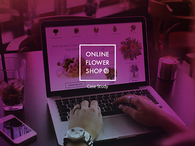 Online Flower Shop colorful design e commerce flower masonry mobile ux web website
