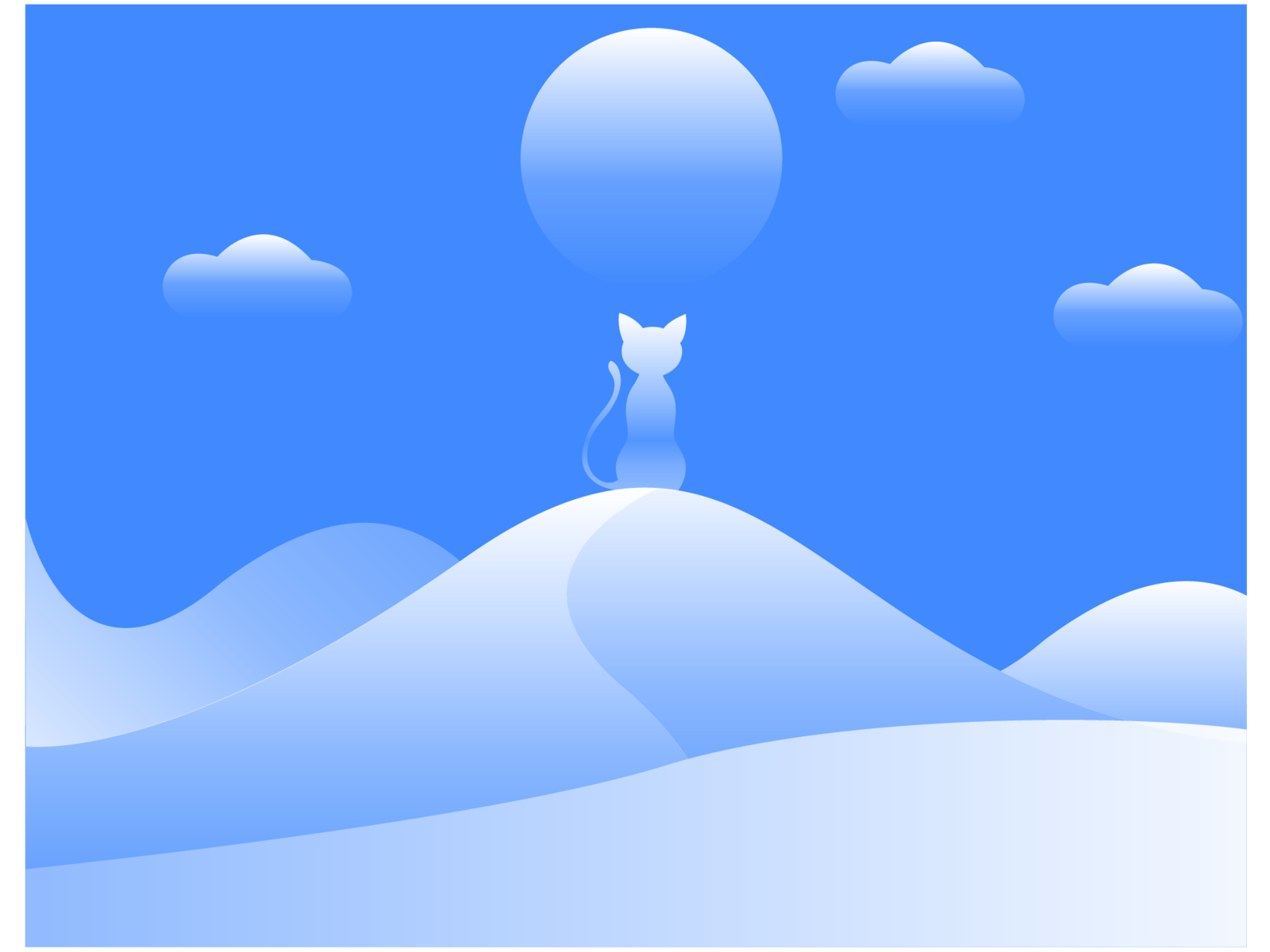 Cat Snow by yudonger on Dribbble