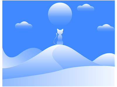Cat Snow illustration