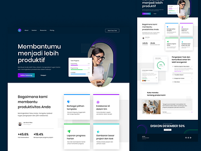 Jatas - Task Management Landing page