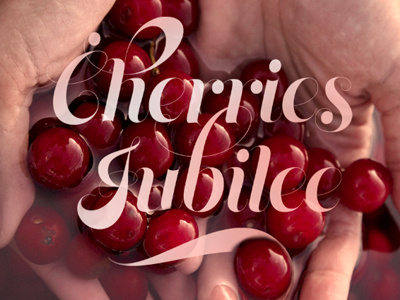 Cherries cherries typography