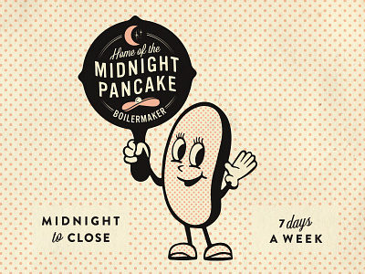 Midnight Pancakes illustration midnight pancakes petey the pancake skillet