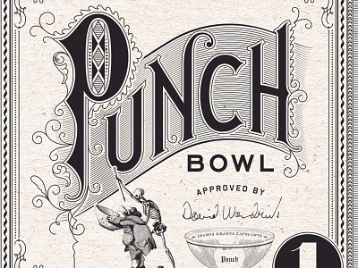 Punch Bowl Type lettering punch type typography victorian
