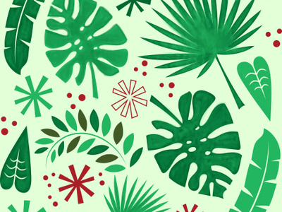 It's gonna be a Tiki Christmas! illustration pattern tiki
