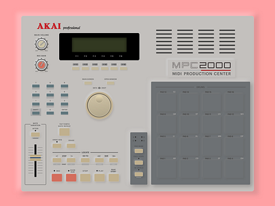 MPC2000 music newmorphism ui