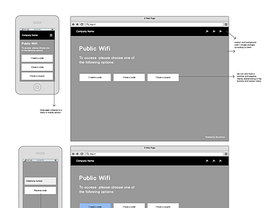 Wireframes for wifi project wifi wireframes wireframing