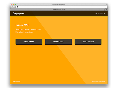 Wifi portal login mockups wifi