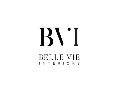 BVI LOGO CONCEPT clean creative design graphic design interior logo logodesign minimal monogram typography