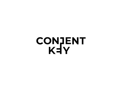 CONTENT KEY creative design graphic design logo logodesign minimal negativespace typography