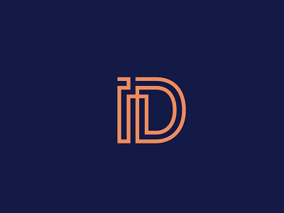 ID Monogram creative graphic design logo logodesign minimal monogram typography