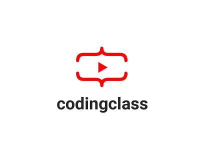 Logo Concept for Coding Lessons on YouTube coding creative design graphic design logo logodesign minimal youtube