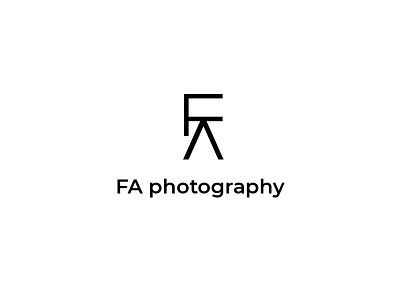 FA PHOTOGRAPHY LOGO CONCEPT camera creative design graphic design logo logodesign minimal monogram photo photographer logo photography typography