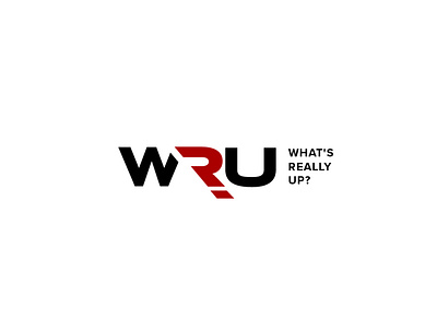 WRU / What's Really Up? creative fashion graphic design logo logodesign minimal typography