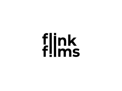 Flink Films art creative design film graphic design logo logodesign minimal movie productions typography