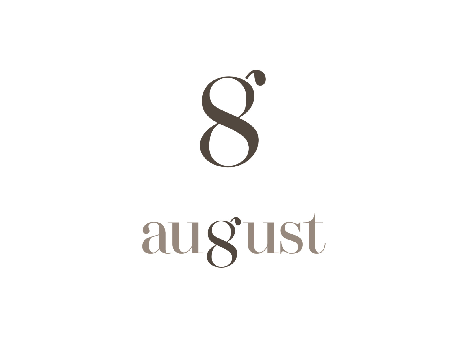 August / Fashion Logo Concept by viki delic on Dribbble