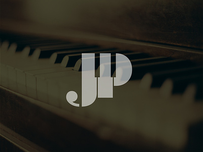 JP Monogram Concept for Pianist creative graphic design logo logodesign minimal monogram music typography