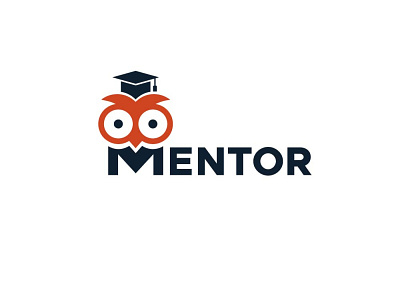 MENTOR Logo Concept creative graphic design illustration logo logodesign mentor owl school teacher tutor