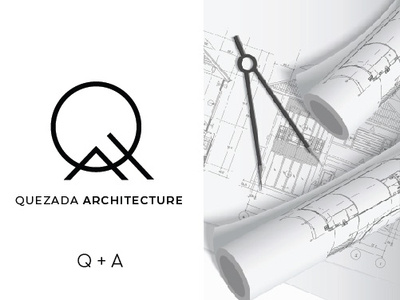 QA, architecture concept for logo architecture art creative design logo logodesign minimal typography vector