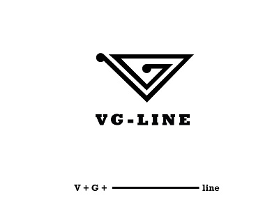 VG - line, logo concept