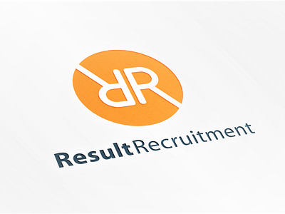 Result Recruitment logo concept branding creative design graphic design logo logodesign minimal tech logo typography vector