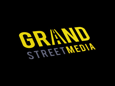 Grand Street Media Logo art branding creative design graphic design logo logodesign media movie production street vector