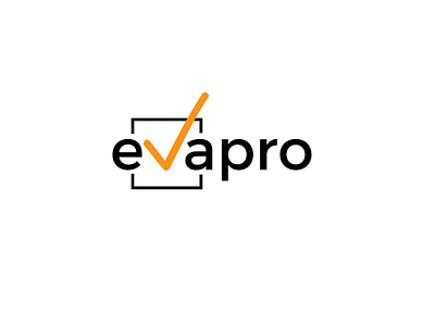 Evapro Logo branding checkmark creative design evaluation graphic design logo logodesign typography vector