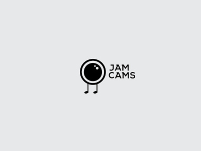 Jam Cams Logo Concept creative design festival logo logodesign minimal music photographer logo