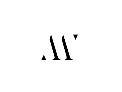 MV Monogram Logo creative design graphic design logo logodesign minimal typography