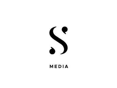 S MEDIA LOGO branding creative design graphic design logo logodesign media minimal typography