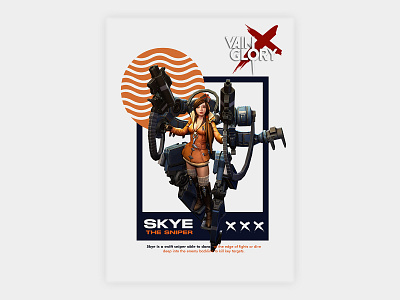 A Poster SKY Character "Vainglory" adobephotoshop design poster vainglory