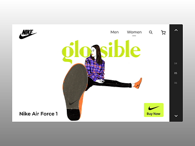 Nike Mock Design bright colours experience design experimental illustraion neon nike nike air nike air max nike shoes uidesign uiux webdesign